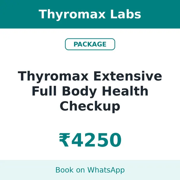 Thyromax Extensive Full Body Health Checkup – ₹4250 at Thyromax Labs