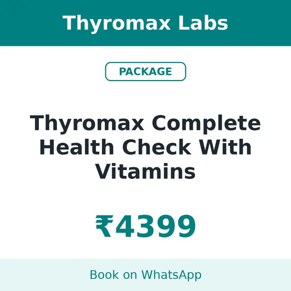 Thyromax Complete Health Check With Vitamins – ₹4399 at Thyromax Labs