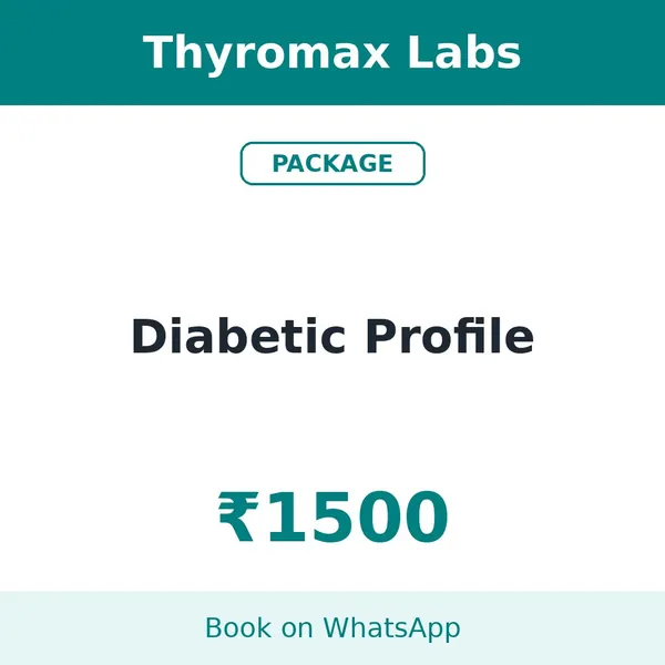 Diabetic Profile – ₹1500 at Thyromax Labs