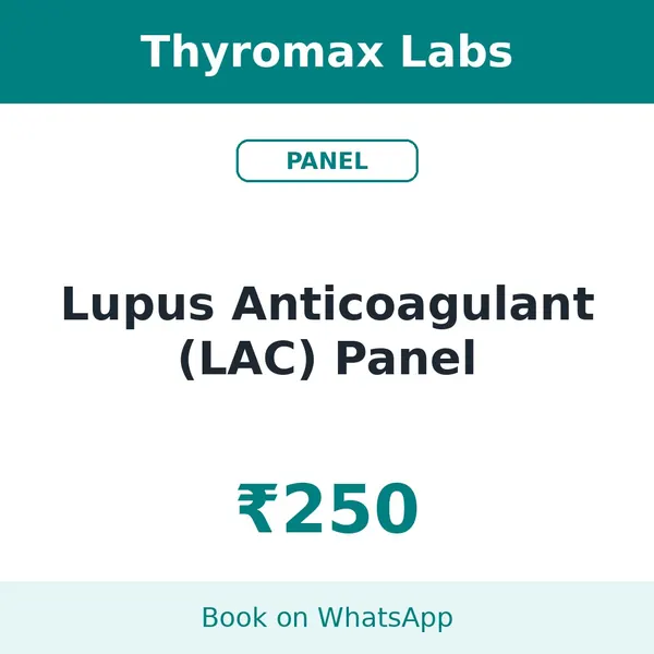 Lupus Anticoagulant (LAC) Panel – ₹250 at Thyromax Labs