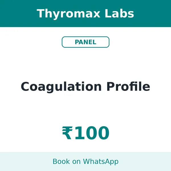 Coagulation Profile – ₹100 at Thyromax Labs