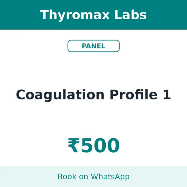 Coagulation Profile 1 – ₹500 at Thyromax Labs