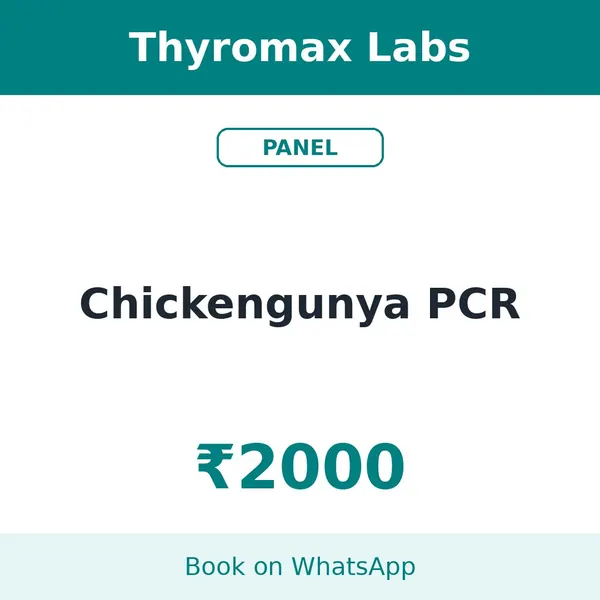 Chickengunya PCR – ₹2000 at Thyromax Labs