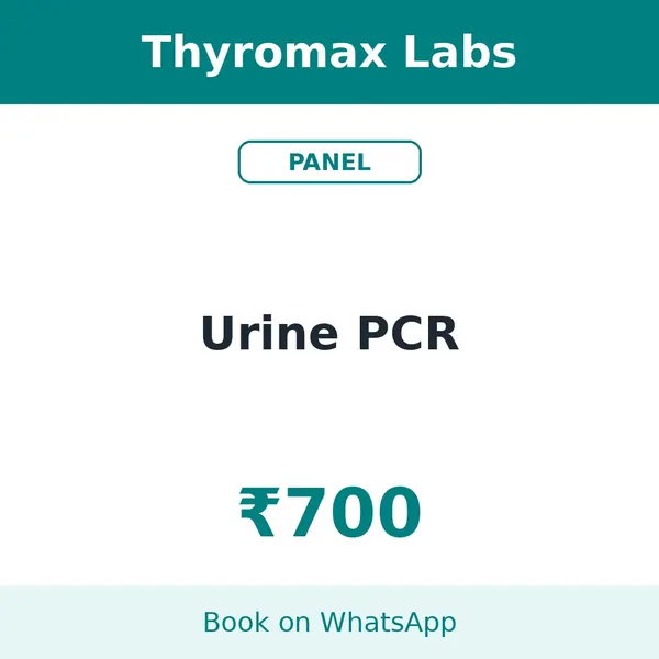 Urine PCR – ₹700 at Thyromax Labs