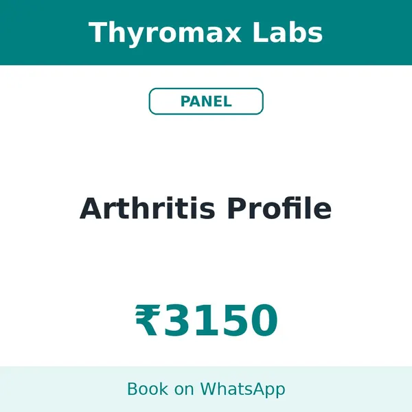 Arthritis Profile – ₹3150 at Thyromax Labs
