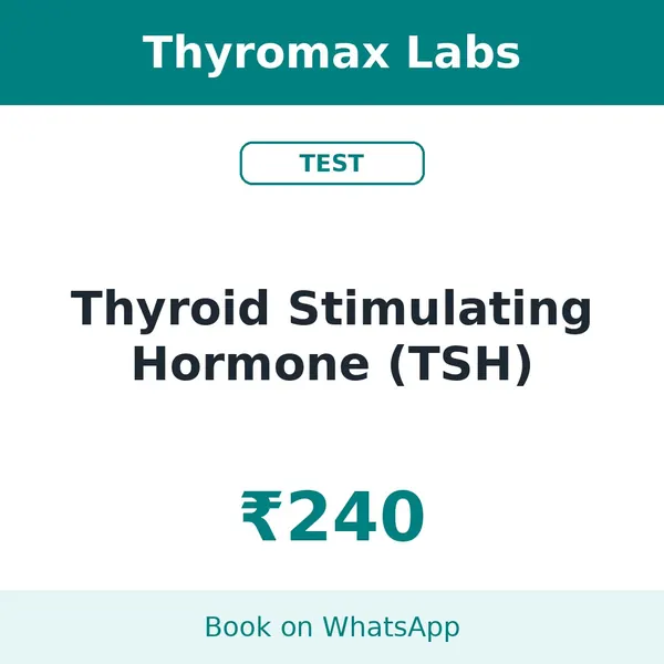 Thyroid Stimulating Hormone (TSH) – ₹240 at Thyromax Labs