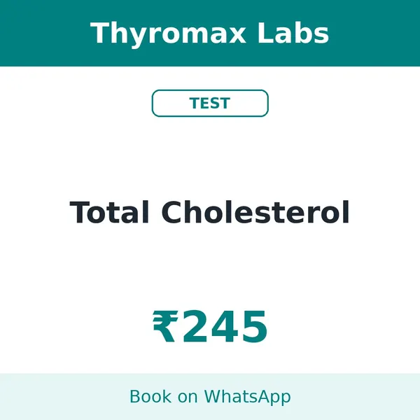 Total Cholesterol – ₹245 at Thyromax Labs