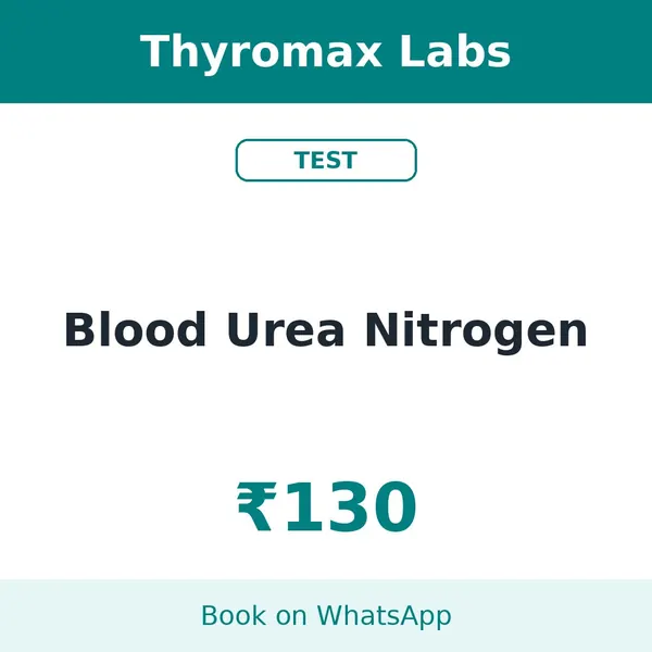 Blood Urea Nitrogen – ₹130 at Thyromax Labs