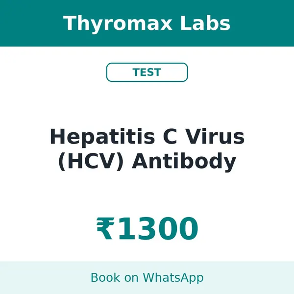 Hepatitis C Virus (HCV) Antibody – ₹1300 at Thyromax Labs