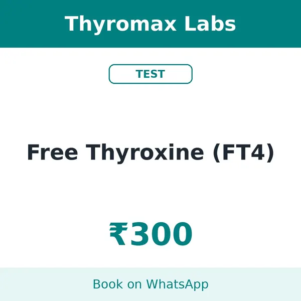 Free Thyroxine (FT4) – ₹300 at Thyromax Labs