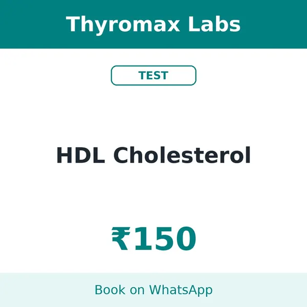 HDL Cholesterol – ₹150 at Thyromax Labs